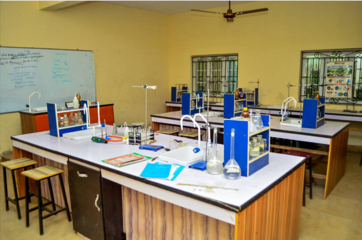 One of the science laboratories 