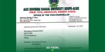 The management of ALEX EKWUEME FEDERAL UNIVERSITY, EBONYI STATE confirms