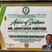 NELFUND MD Sawyerr, honoured by NANNS as icon of educational transformation