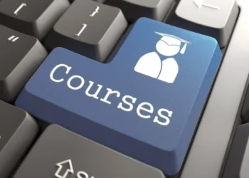 Keyboard with “Courses” Button.