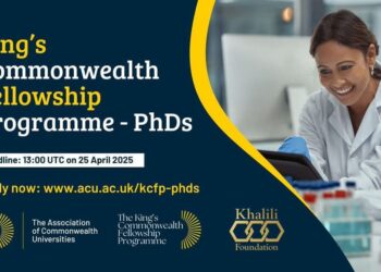 Apply: King’s Commonwealth Fellowship Programme PhDs 2025