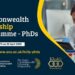 Apply: King’s Commonwealth Fellowship Programme PhDs 2025