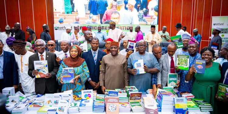 Minister of Education, Dr. Maruf Tunji Alausa, Champions Locally Authored Books at TETFund Presentation