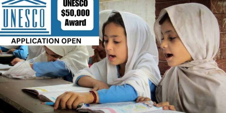 Apply: $50,000 UNESCO Prize for Girls and Women’s Education