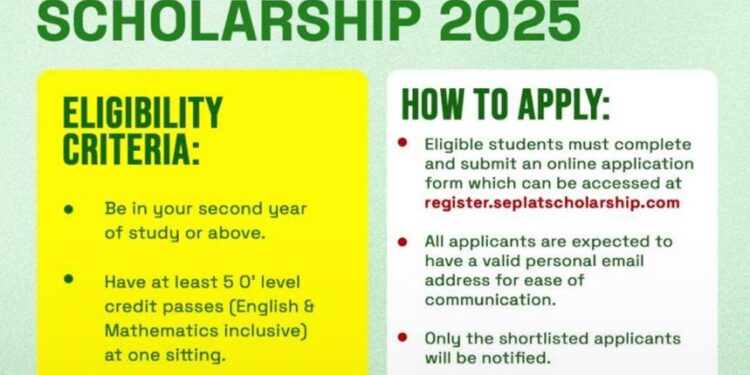 Apply: NNPC/Seplat JV National Undergraduate Scholarship 2025 Now Open