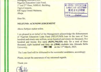 ABU Acknowledges Receipt of N291.8m Education Loan Disbursement for 3,846 Students