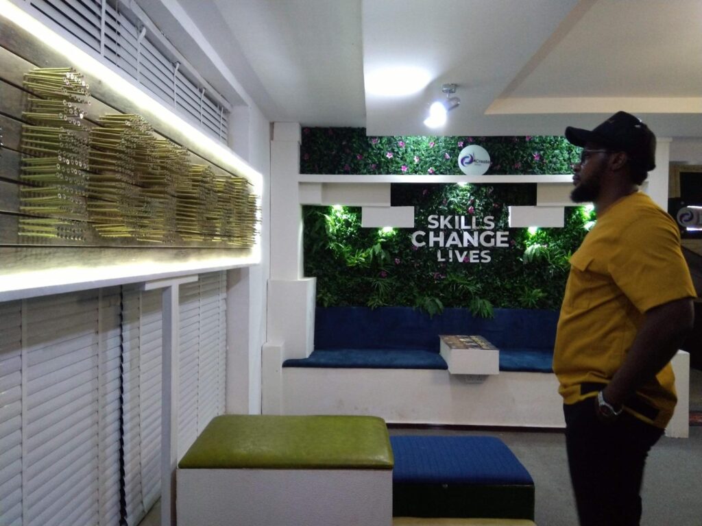 At the launch of the first ever TVET innovation hub in Nigeria, designed and built by Bankole