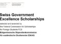 Swiss Government Excellence Scholarships 2026/2027