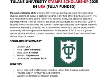 Tulane University Bachelor Scholarship in USA 🇺🇸 (Fully Funded)