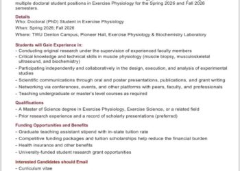 Apply: Interested in Joining an Exercise Physiology Research Team