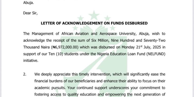 NELFUND: Student Loan Disbursement Report