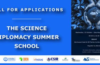 Apply: The Human Sciences Research Council (HSRC) Science Diplomacy Summer School 2025 for early to mid-career Researchers