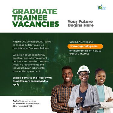 Apply: NLNG Graduate Trainee Programme 2025/2026 for Young Nigerian Graduates