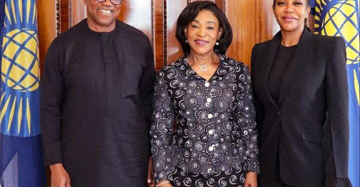 Obi Meets Commonwealth Secretary-General, Discusses Democracy, Education, and Youth Empowerment