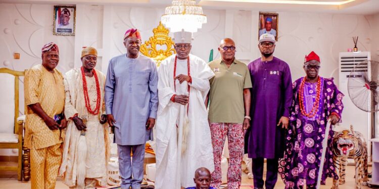 NELFUND Leadership Visits Oore of Otun-Ekiti, Strengthens Ties with Ekiti Traditional Institution
