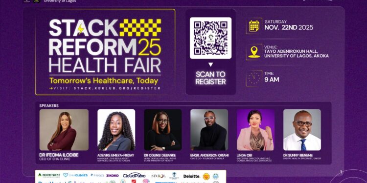 UNILAG KB Klub to Host 2025 Stack Reform Health Fair on November 22