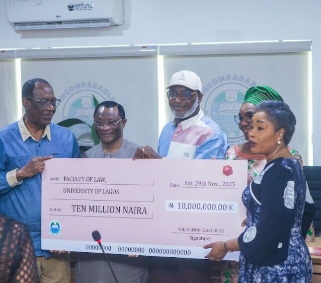 UNILAG Law Class of ’85 Renovates Facilities, Donates ₦10m for Indigent Students