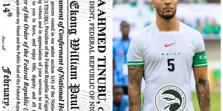 TROOST-EKONG REACTS TO MFR HONOUR, RALLIES SUPER EAGLES AHEAD OF AFCON