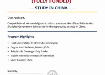 Shanghai Jiaotong University Scholarship 2026 in China🇨🇳 (Fully Funded)