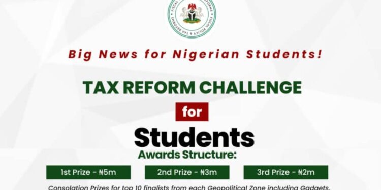 Apply: Federal Government Tax Reform Challenge 2025 for Nigerians | ₦10 Million Cash Prizes