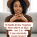 10 skills every teacher must have in 2026