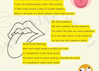 TOP 10 TONGUE TWISTERS YOU SHOULD TRY