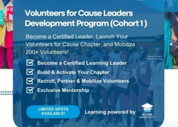Apply to the Volunteers for Cause Leaders Development Program (Cohort 1)