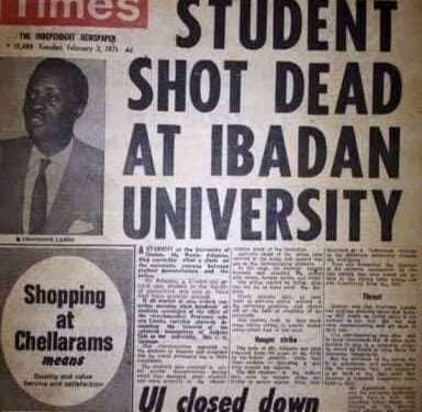 Remembering Adekunle Ademuyiwa Adepeju: Nigeria’s First Student Martyr