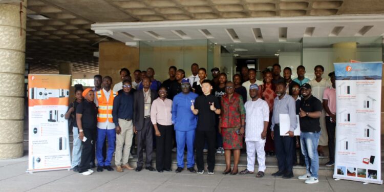 Students Drive Renewable Energy Push as UNILAG Receives Solar Streetlights Donation