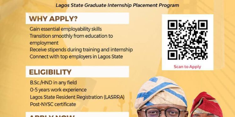 Lagos State GRADUATE INTERNSHIP PLACEMENT PROGRAMME (GIPP), An Initiative of The Lagos State Ministry of Wealth Creation And Employment