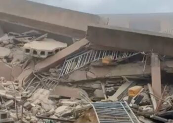 Breaking: School Building Collapses in Lagos Minutes After Students, Teachers Evacuate
