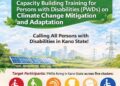 Opportunity: Capacity Building Training on Climate Change Mitigation and Adaptation In Kano