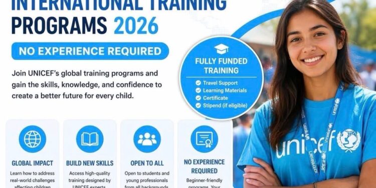 Opportunity: UNICEF Fully Funded International Training Programs 2026
