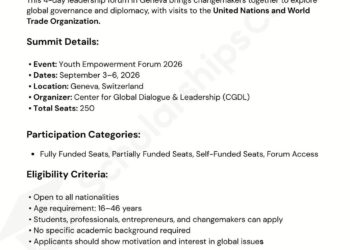 Apply: Youth Empowerment Forum 2026 – Geneva, Switzerland
