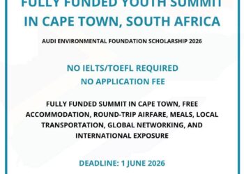 Apply: Fully Funded Youth Summit in Cape Town, South Africa – No Application Fee