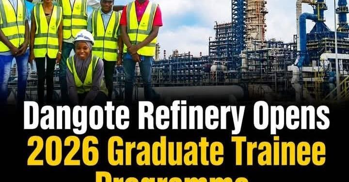 Apply Now: Dangote Refinery Opens 2026 Graduate Trainee Programme