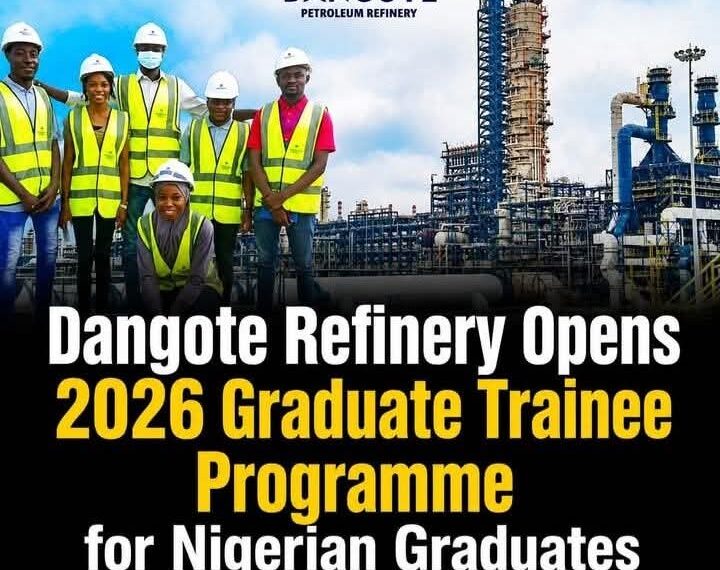 Apply Now: Dangote Refinery Opens 2026 Graduate Trainee Programme