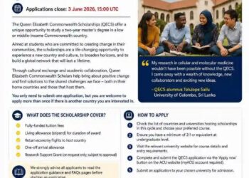 Apply:Queen Elizabeth Commonwealth Scholarships 2026 are NOW OPEN.