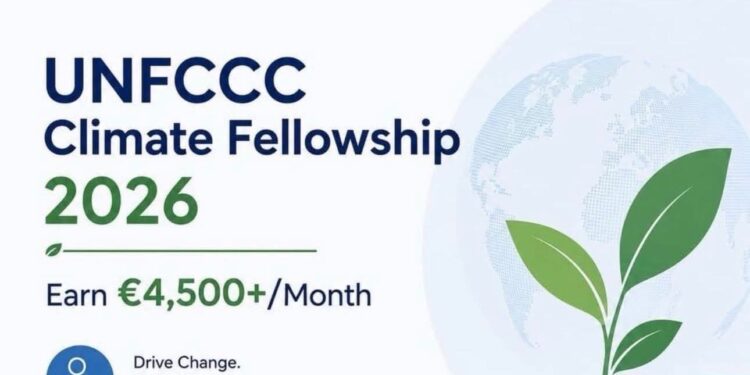 Apply: UNFCCC Climate Fellowship 2026