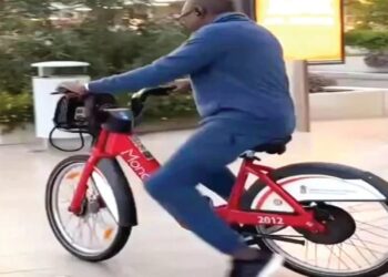 How Otedola’s Cycling Habit Is Catching Lagos’ Attention