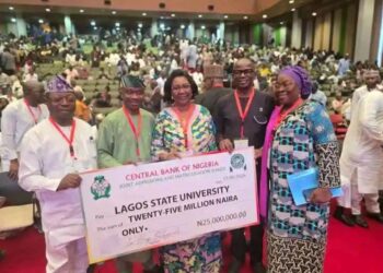 LASU WINS ₦25 MILLION JAMB NATIONAL ADMISSIONS PERFORMANCE AWARD