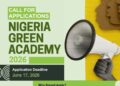 Apply: CALL FOR APPLICATIONS: NIGERIA GREEN ACADEMY 2026