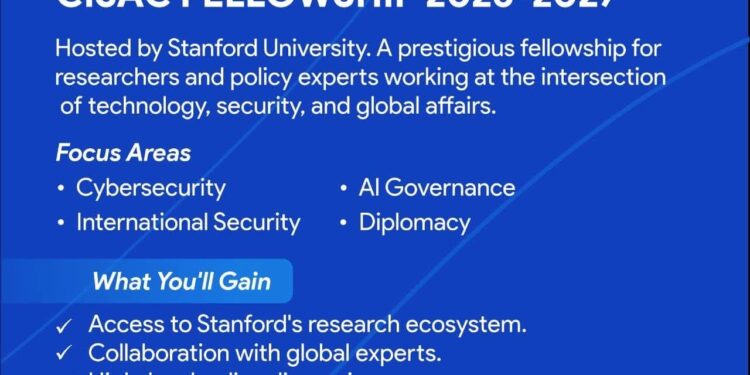 Apply; CISAC Fellowships 2026–2027 at Stanford University