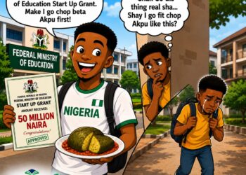 EduTimes Africa Toon Story: Big Grant, Bigger Akpu Hunger