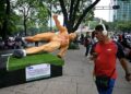 World Cup Tension in Mexico as Teachers Knock Down Football Statues in Protest