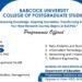 Full List: Babcock University Announces Admission into Postgraduate Programmes, Release List of Courses