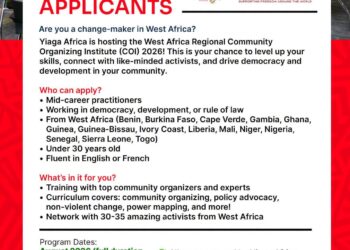 Apply: 2026 YIAGA AFRICA