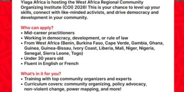 Apply: 2026 YIAGA AFRICA