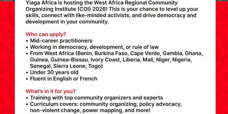 Apply: 2026 YIAGA AFRICA