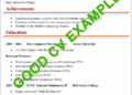 10 Components of a Standard CV